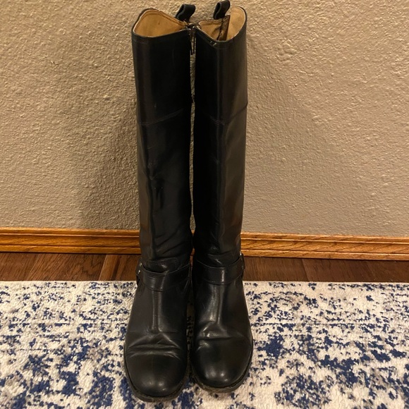 Frye Black Knee high Leather Boots - Picture 2 of 7